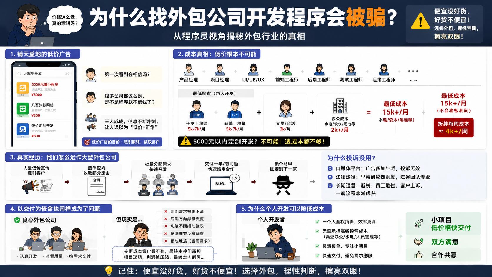 为什么找外包公司开发程序会被骗？